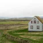 iceland, landscape, nature, grass, hut, grass roof, flat, house, home, house, house, house, house, house, home, home, home